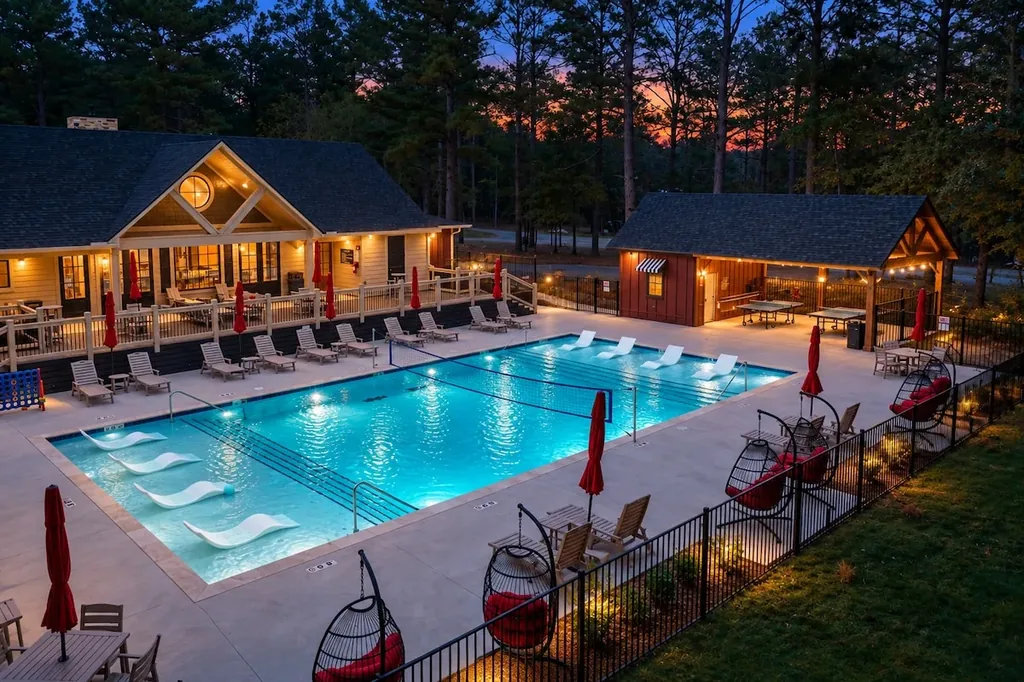 Dolce Far Nient — Cool off in the shared resort pool, complete with in-water loungers and a volleyball net, included at no extra cost to guests.